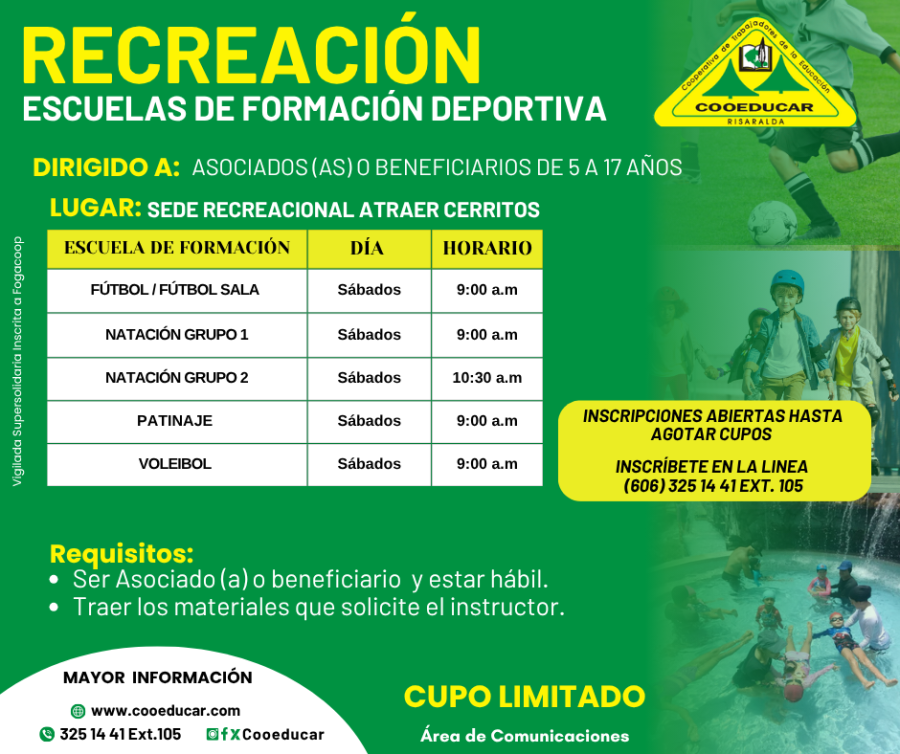 recreacion escuelas formacion